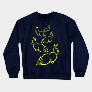 Scattering Rabbits #2 Crewneck Sweatshirt